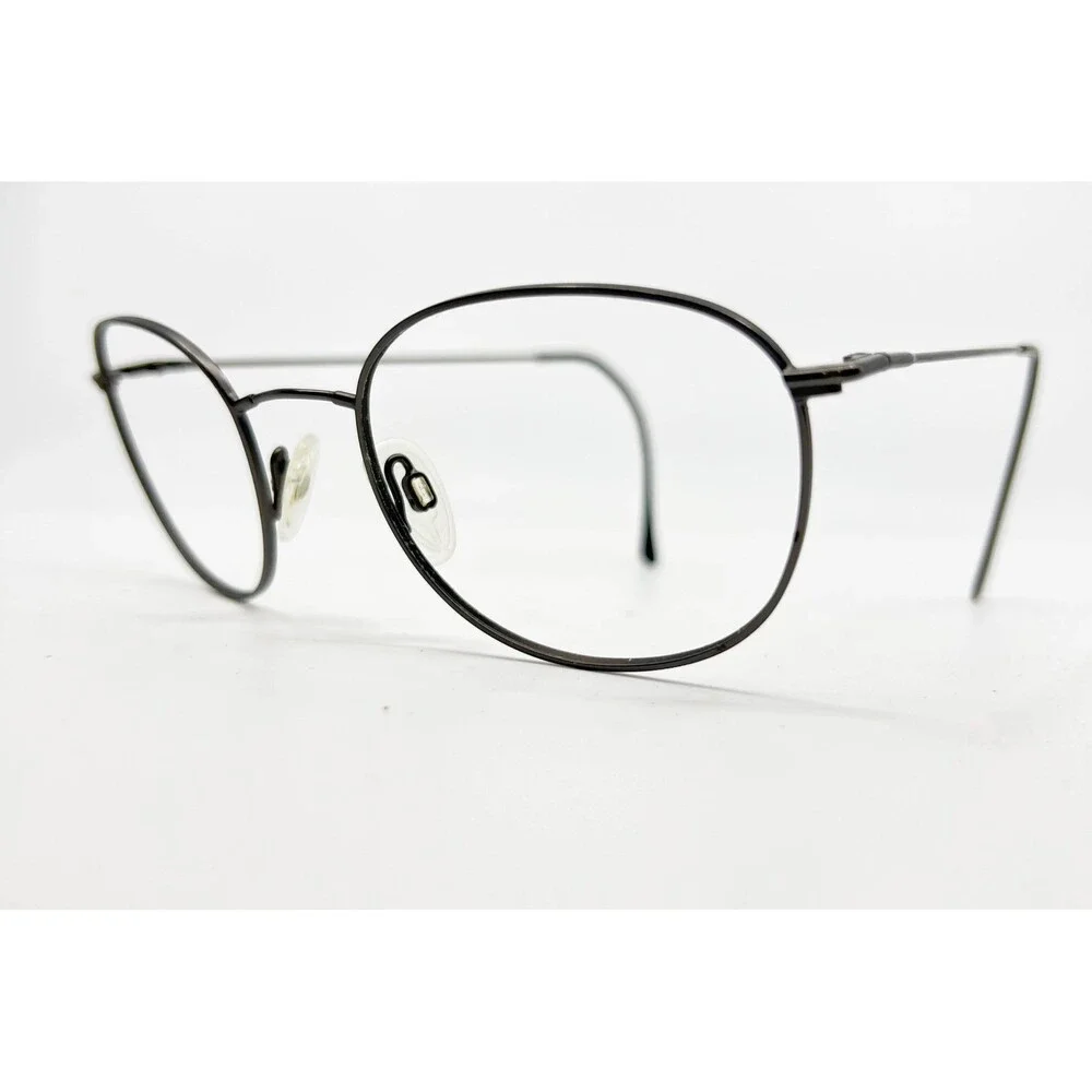 Unbranded Eyeglasses Frames Mens Womens Black Metal Oval Wire Rim 48-18-135
